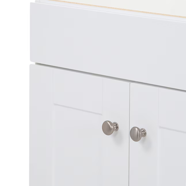 Project Source Series 60-in True White Bathroom Vanity Base Cabinet without Top, R36 VSDB60 *JR2511, Retail: $549.00, FINAL PRICE: $299.99 + TAX