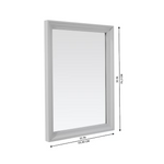Ellen DeGeneres Anaheim 22-in x 30-in Framed Bathroom Light Gray Mirror, 1580MR-22-242, FINAL PRICE: $39.99 + Tax