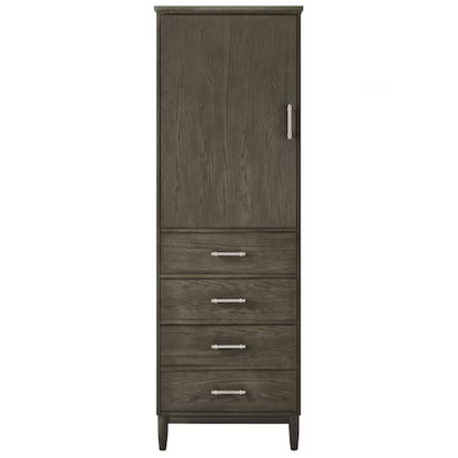 Ellen DeGeneres Greenwell 24-in W x 72-in H x 18-in D Cashmere Plywood Freestanding Linen Cabinet, 1656FC-24-247, FINAL PRICE: $399.99 + Tax