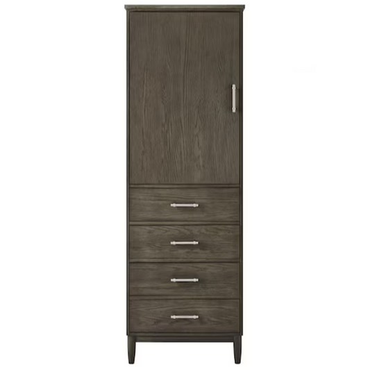 Ellen DeGeneres Greenwell 24-in W x 72-in H x 18-in D Cashmere Plywood Freestanding Linen Cabinet, 1656FC-24-247, FINAL PRICE: $399.99 + Tax