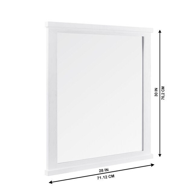 Ellen DeGeneres Greenwell 28-in x 30-in White Oak Mirror, 1656MR-28-241, FINAL PRICE: $49.99 + Tax
