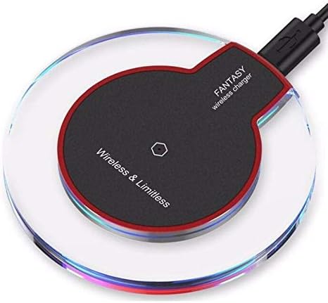 Fantasy Wireless Charger (Black), Compatible with Apple, Google, Samsung, HTC, and All Wireless Charging Cellphones