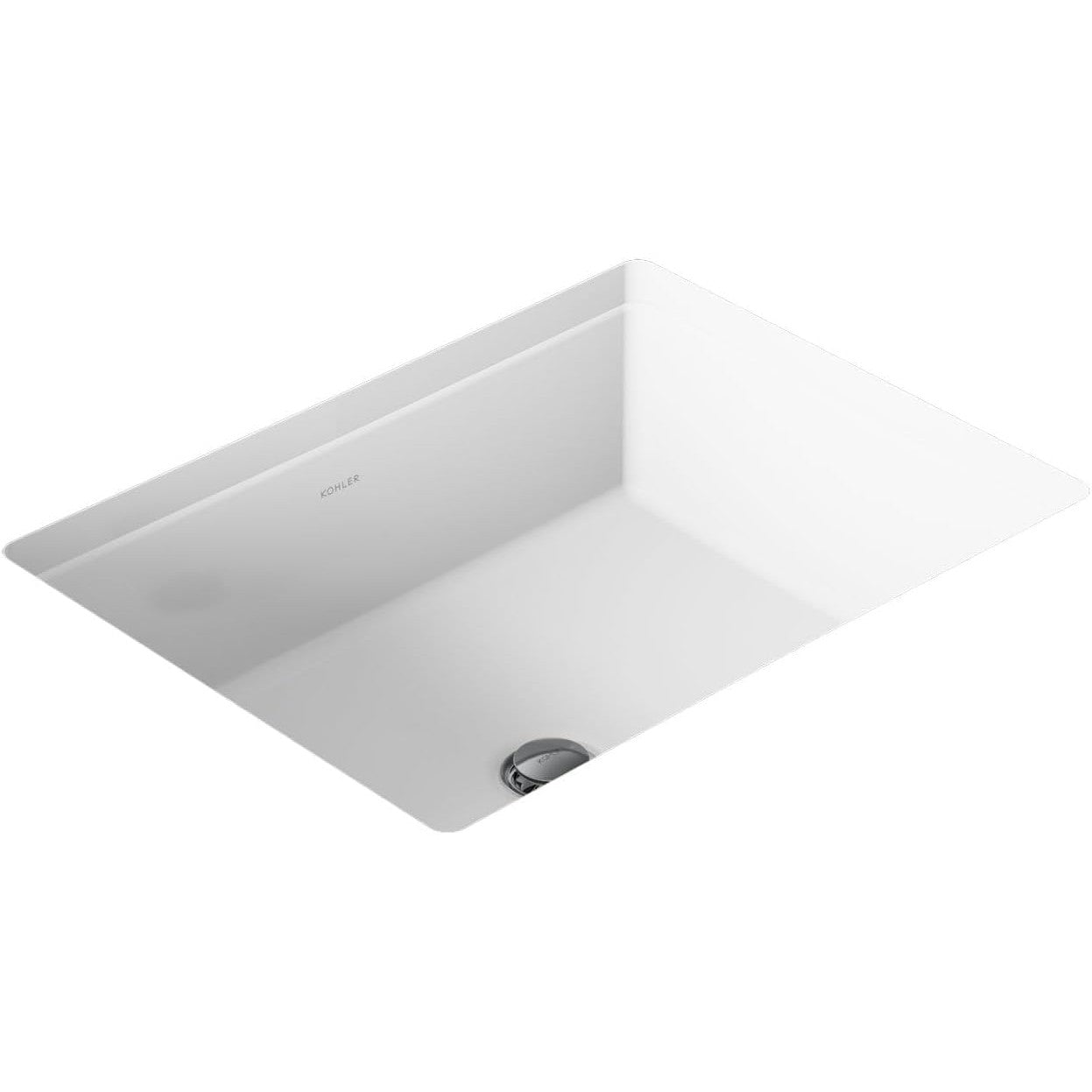 KOHLER Verticyl Vitreous China 15.63-in Undermount Rectangular Modern White Bathroom Sink, R2882-0 *JR2510, Retail: $179.00, FINAL PRICE: $99.99 + TAX