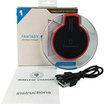 Fantasy Wireless Charger (Black), Compatible with Apple, Google, Samsung, HTC, and All Wireless Charging Cellphones