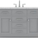 Grove Collection 42-Inch Single Sink Shaker Vanity in Gray with Marble Countertop, ** NO BACKSPLASH ** SK42GCM, FINAL PRICE: $559.99 + TAX [FBM-342]