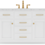 Grove Collection 42-Inch Single Sink Shaker Vanity in White with Quartz Countertop, ** NO BACKSPLASH ** SK42WWQ, CLEARANCE  PRICE: $449.99 + TAX