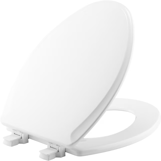 Mansfield Wood White Elongated Toilet Seat, 1311746 000   3649427  *HD2509, Retail: $23.98, FINAL PRICE: $14.99 + TAX