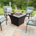 Blue Rhino 32-in W 50000 Maximum BTUs Steel Square Liquid propane Fire pit table, *JR2511, Retail: $499.00, FINAL PRICE: $259.99 + tax