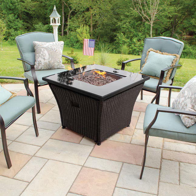 Blue Rhino 32-in W 50000 Maximum BTUs Steel Square Liquid propane Fire pit table, *JR2511, Retail: $499.00, FINAL PRICE: $259.99 + tax