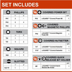 Crescent Apex u-GUARD 1/4-in x Impact Driver Bit Set 30 -Piece