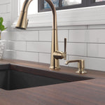 Delta Emmeline Single Handle Pull-Down Kitchen Faucet in Lumicoat Champagne Bronze, 9182-CZ-PR-DST, MRSP: $928, FINAL PRICE: $ + TAX