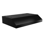 Broan Glacier BCSD1 42-in 300-CFM Convertible Black Under Cabinet Range Hoods Undercabinet Mount, BCSD142BL
