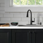 Delta Emmeline Single Handle Pull-Down Kitchen Faucet in Matte Black, 9182-BL-DST, MRSP: $842, FINAL PRICE: $ + TAX