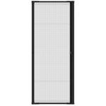 LARSON Brisa Universal reversible Retractable Screen door 36-in x 80-in Black Aluminum Single (Handle Included)