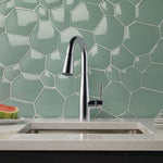 Delta Essa Chrome Single Handle Deck-mount Bar and Prep Kitchen Faucet with Sprayer