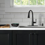 Delta Emmeline Single Handle Pull-Down Kitchen Faucet in Matte Black, 9182-BL-DST, MRSP: $842, FINAL PRICE: $ + TAX