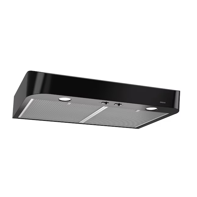 Broan Antero CLSC2 30-in 375-CFM Convertible Black Under Cabinet Range Hoods Undercabinet Mount