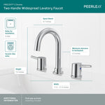 Precept Two Handle Widespread Bath Faucet
