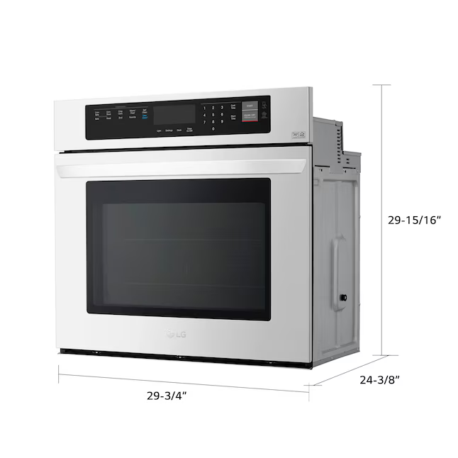 LG EasyClean 30-in Single Electric Wall Oven True Convection and Self-cleaning (Stainless Steel), LWS3063ST *HD2507, Retail: $2,199.00, FINAL PRICE: $999.99 + TAX