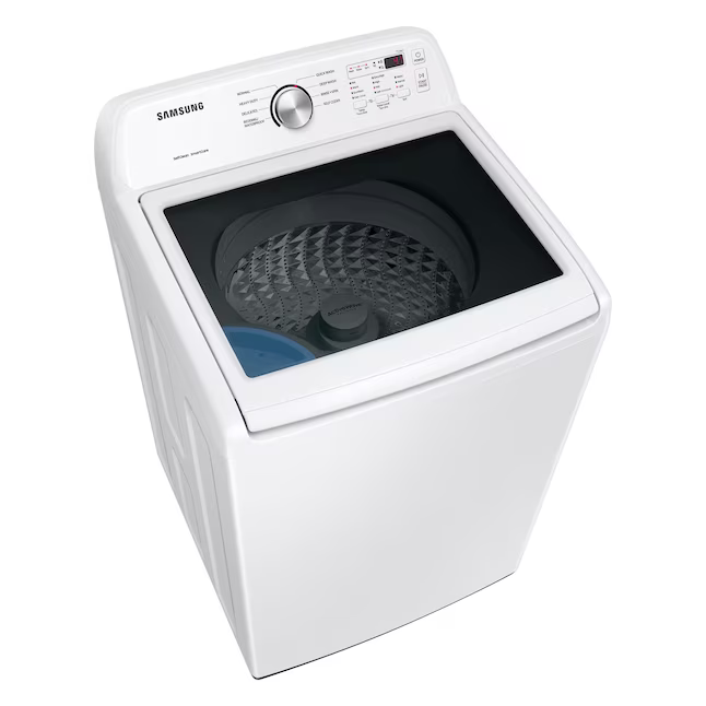 Samsung Deep Water Wash 4.4-CU High Efficiency Agitator Medium Top-Load Washer (White), WA44A3205AW *BG, MSRP: $849.00, FINAL PRICE: $439.99 + TAX