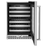 KitchenAid 23.88-in W 46-Bottles Stainless Steel Dual Zone Cooling Built-in Indoor Wine Cooler, KUWR314KSS *JR2510, Retail: $3,299.00, FINAL PRICE: $1,799.99 + TAX