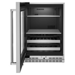 KitchenAid 23.88-in W 14 -Can Capacity Stainless Steel Built-in Indoor Beverage Refrigerator with Glass Door, KUBL314KSS/00 *JR2510, Retail: $3,349.00, FINAL PRICE: $1,699.99 + TAX
