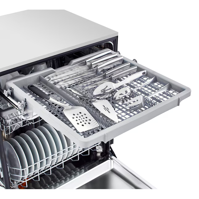 LG 24-in Front Control Built-in Dishwasher With Third Rack (PrintProof Stainless Steel) 48-dBA, LDFN4542S *JR2509, Retail: $1,049.00, FINAL PRICE: $499.99 + TAX