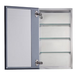 Alpine Reserve 15-in x 26-in Fog Free Surface/Recessed Mount Silver Mirrored Square Soft Close Medicine Cabinet, 2550864 *HD2509, Retail: $149.00, FINAL PRICE: $ + TAX
