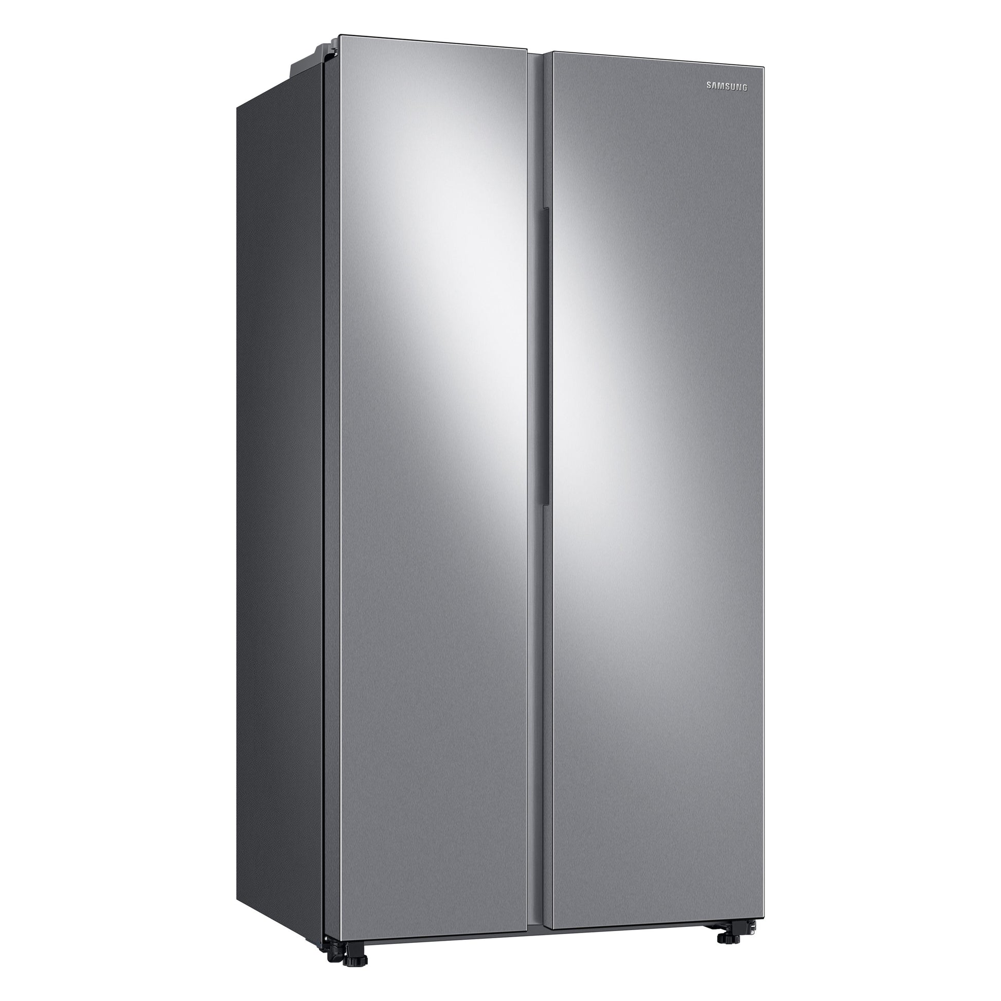 Samsung Bespoke AI 23-cu ft Counter-Depth 36-in Wide Side-by-Side Refrigerator Smart Compatible with Ice Maker with Ice Dispenser ( Fingerprint Resistant Stainless Steel )