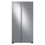 Samsung Bespoke AI 23-cu ft Counter-Depth 36-in Wide Side-by-Side Refrigerator Smart Compatible with Ice Maker with Ice Dispenser ( Fingerprint Resistant Stainless Steel )