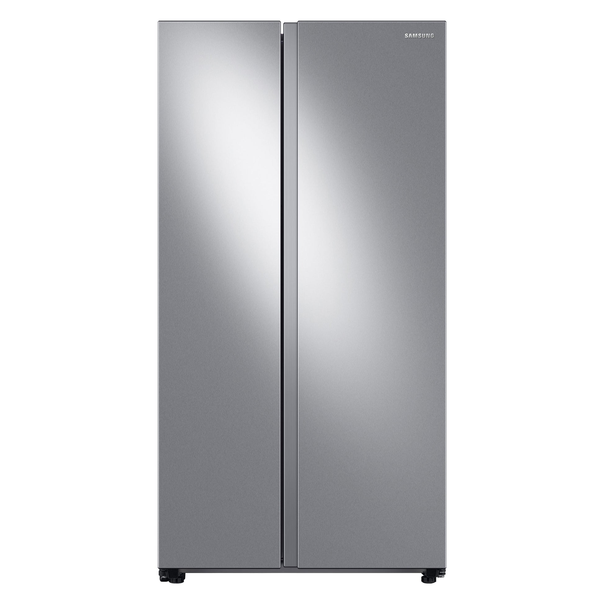 Samsung Bespoke AI 23-cu ft Counter-Depth 36-in Wide Side-by-Side Refrigerator Smart Compatible with Ice Maker with Ice Dispenser ( Fingerprint Resistant Stainless Steel )