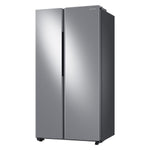 Samsung Bespoke AI 23-cu ft Counter-Depth 36-in Wide Side-by-Side Refrigerator Smart Compatible with Ice Maker with Ice Dispenser ( Fingerprint Resistant Stainless Steel )