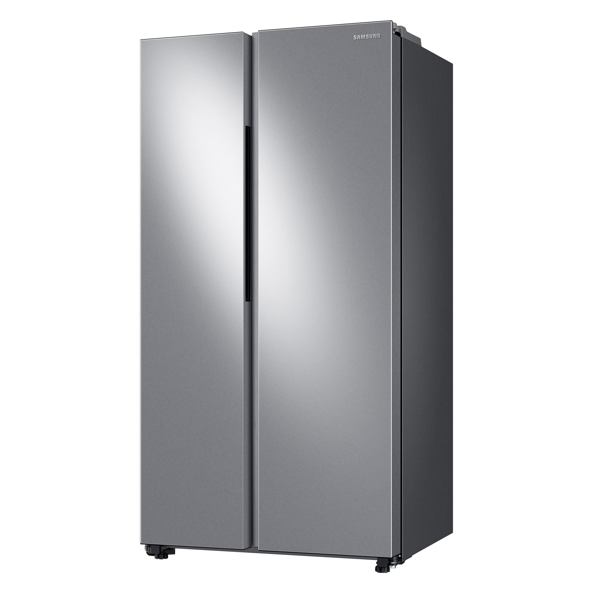 Samsung Bespoke AI 23-cu ft Counter-Depth 36-in Wide Side-by-Side Refrigerator Smart Compatible with Ice Maker with Ice Dispenser ( Fingerprint Resistant Stainless Steel )