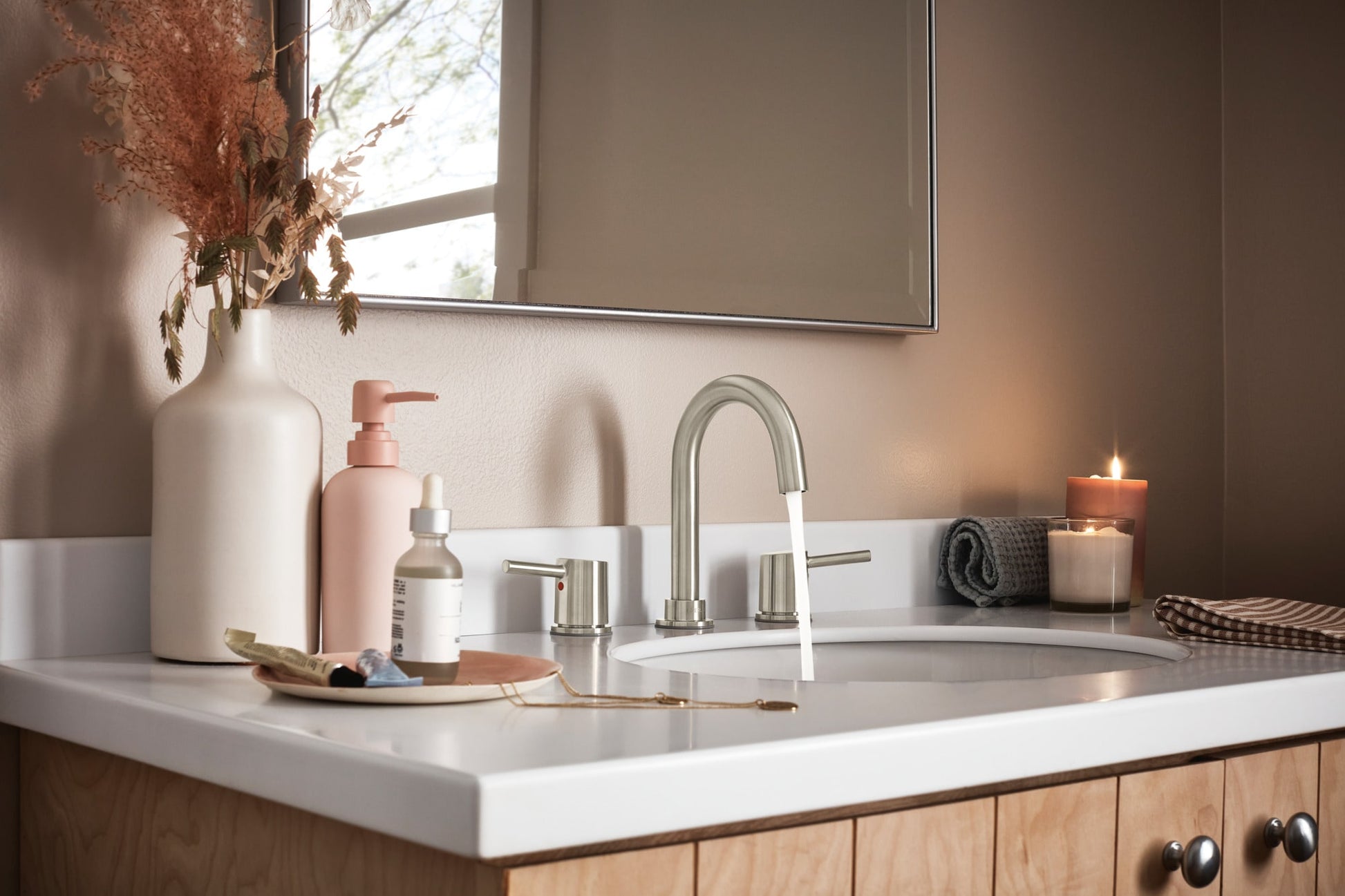 Precept Two Handle Widespread Bath Faucet