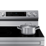 Samsung 30-in Glass Top 5 burners 6.3-cu ft Freestanding Electric Range ( Stainless Steel )