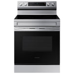 Samsung 30-in Glass Top 5 burners 6.3-cu ft Freestanding Electric Range ( Stainless Steel )