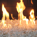 Exotic Glass 25 lbs. Clear Crystal Reflective Gas Fire Pit Fire Glass, MSRP:$74.98 SPECIAL DISCOUNT (FB010)