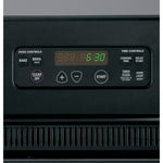 GE® 24-in Electric Single Standard Clean Wall Oven (Black on Black)