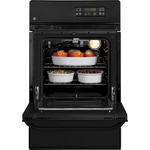 GE 24-in Self-cleaning Single Gas Wall Oven (Black)