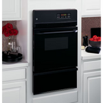 GE 24-in Self-cleaning Single Gas Wall Oven (Black)