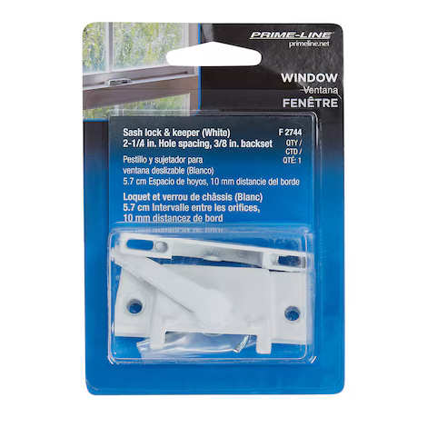 Prime-Line 2-1/8-in Vinyl Left and Right Tilt Latch Set, F 2744 *HD2509, Retail: $7.64, FINAL PRICE: $1.99 + TAX