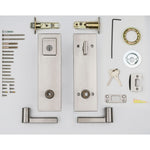 Exterior Single-Cylinder Deadbolt and Keyed Entry Door Handleset ft. SmartKey Security