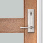 Exterior Single-Cylinder Deadbolt and Keyed Entry Door Handleset ft. SmartKey Security