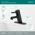 Peerless Precept Single-Handle Bath Faucet in Matte Black, P1547LF-BL, MSRP: $170.91, FINAL PRICE: $69.99 + TAX