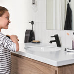 Peerless Precept Single-Handle Bath Faucet in Matte Black, P1547LF-BL, MSRP: $170.91, FINAL PRICE: $69.99 + TAX