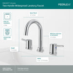 Precept Two Handle Widespread Bath Faucet