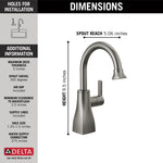 Delta Black Stainless Deck-mount Cold Water Dispenser
