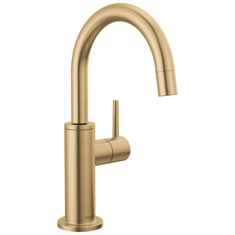 Delta Contemporary Round Beverage Faucet in Champagne Bronze, 1930-CZ-DST, MRSP: $585, FINAL PRICE: $ + TAX