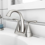 Delta Sandover Two Handle Centerset Lavatory Faucet in Spotshield Brushed Nickel, 25748LF-SP, MRSP: $201.5, FINAL PRICE: $ + TAX