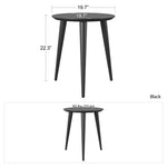 Ameriwood Home Remington 19.7-in W x 22.3-in H Matte Black Composite Round Modern End Table Assembly Required, 1256872COM   4131626  *HD2409, Retail: $99.99, FINAL PRICE: $59.99 + TAX